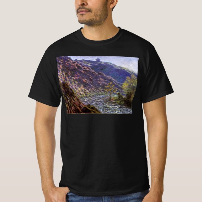 Camiseta Petite Creuse, luz do sol de Claude Monet (Frente)