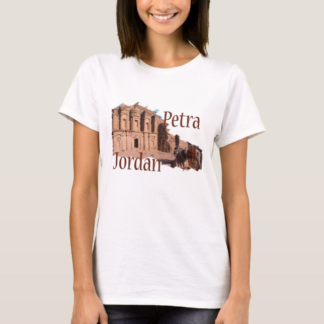 Camiseta Petra, Jordânia: O mosteiro (Frente)