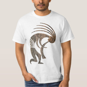 Camiseta Petroglicph Native American Kokopelli T Shirt