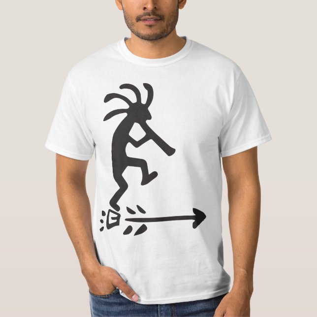 Camiseta Petroglicphs Silhouette Kokopelli T-Shirt (Frente)