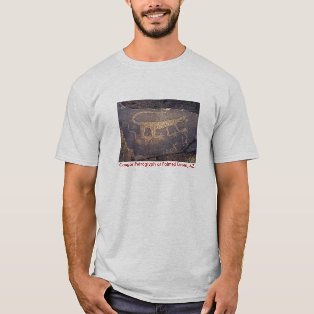 Camiseta Petroglyph pintado do deserto (Frente)