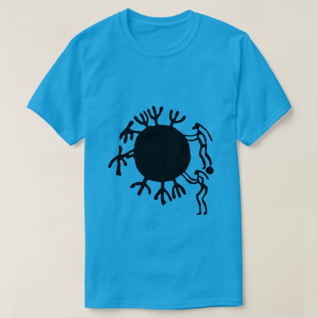 Camiseta Petroglyphs Rock Carvings in Tanum T-Shirt (Frente do Design)