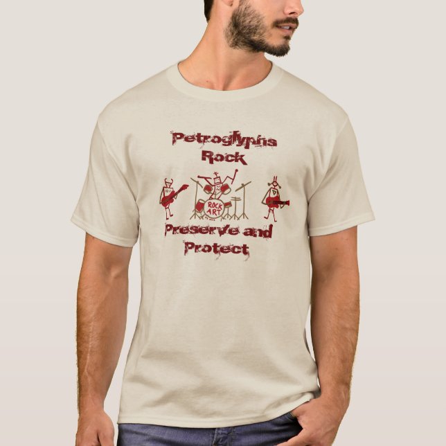Camiseta Petroglyphs Rock Preserve and Protect T-shirt (Frente)