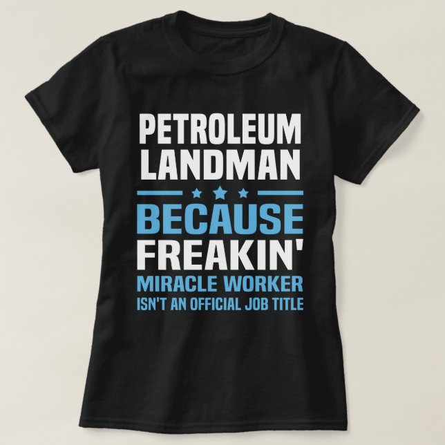 Camiseta Petroleum Landman (Frente do Design)