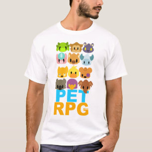 Camiseta PetRPG - colagem do animal de estimação