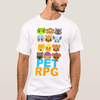 Camiseta PetRPG - colagem do animal de estimação