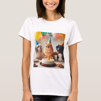 Camiseta Pets Happy Birday