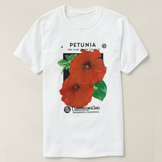 Camiseta Petúnia (Frente do Design)