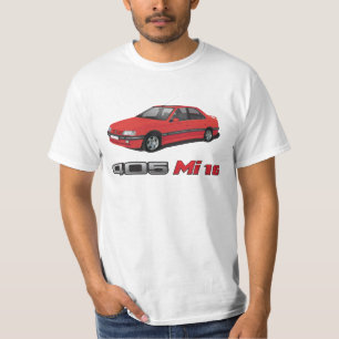 Camiseta Peugeot 405 + Crachá vermelho do MI 16, vermelho,