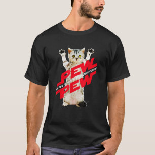 Camiseta Pew Fi Cat Gamer Noise Para Homens Mulheres