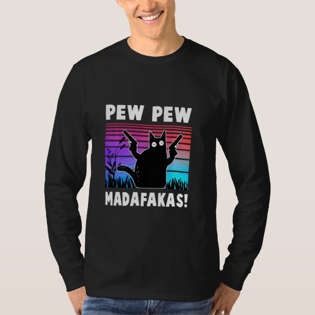 Camiseta Pew Pew Madafakas Engraçado Ca (Frente)