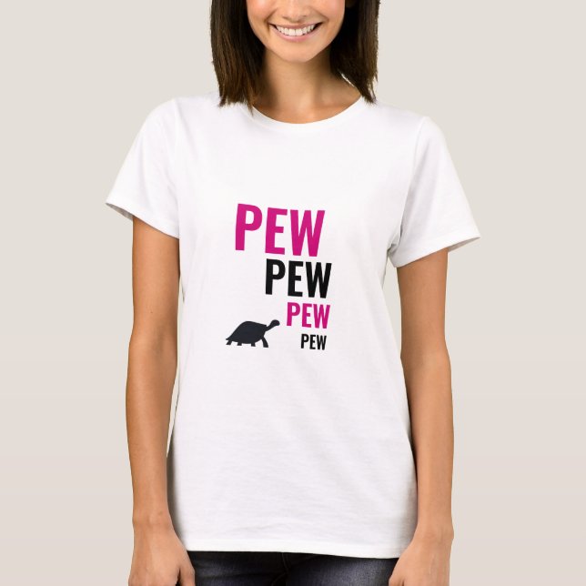 Camiseta Pew Pew Tortoise | T-shirt (Frente)