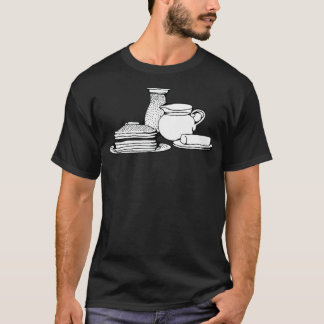 Camiseta pfannkuakes crepe café da manhã pirata de padaria
