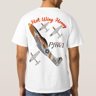 Camiseta Pfive1 P-51 "mel quente da asa "
