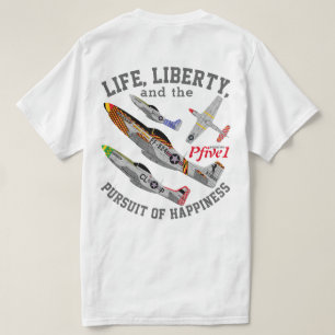 Camiseta Pfive1 P-51D "perseguição da felicidade "