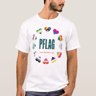 Camiseta PFLAG no Círculo 12 Cardíacos para camisa