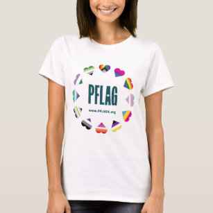 Camiseta PFLAG no Círculo 12 Cardíacos para camisa