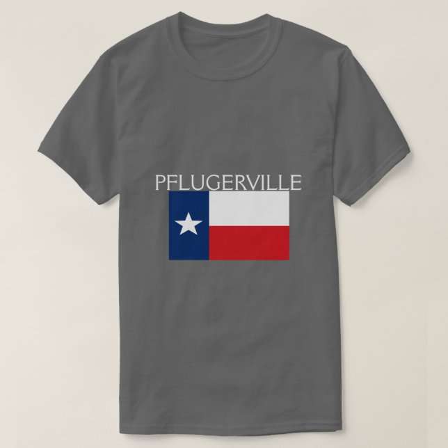 Camiseta Pflugerville, Texas (Frente do Design)