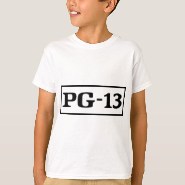 Camiseta PG-13 avaliado, sistema de avaliação (Frente)