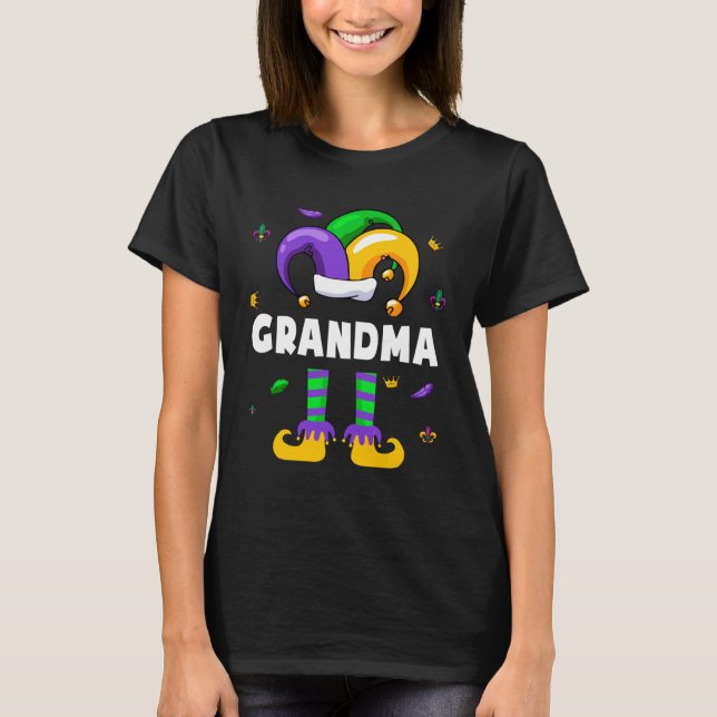 Camiseta Ph Jester Hat Mardi Gras Family Matching Costume G (Frente)