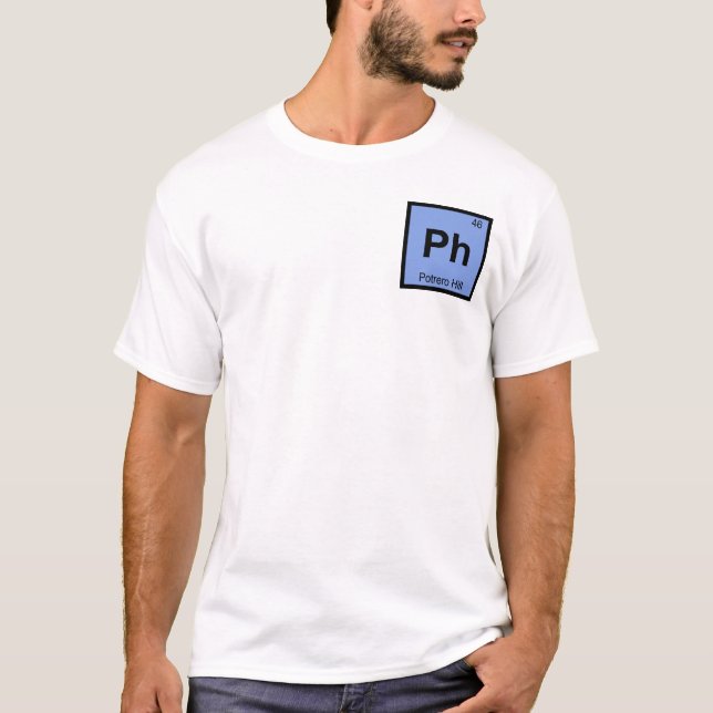 Camiseta Ph - Símbolo de Química Potrero Hill San Francisco (Frente)