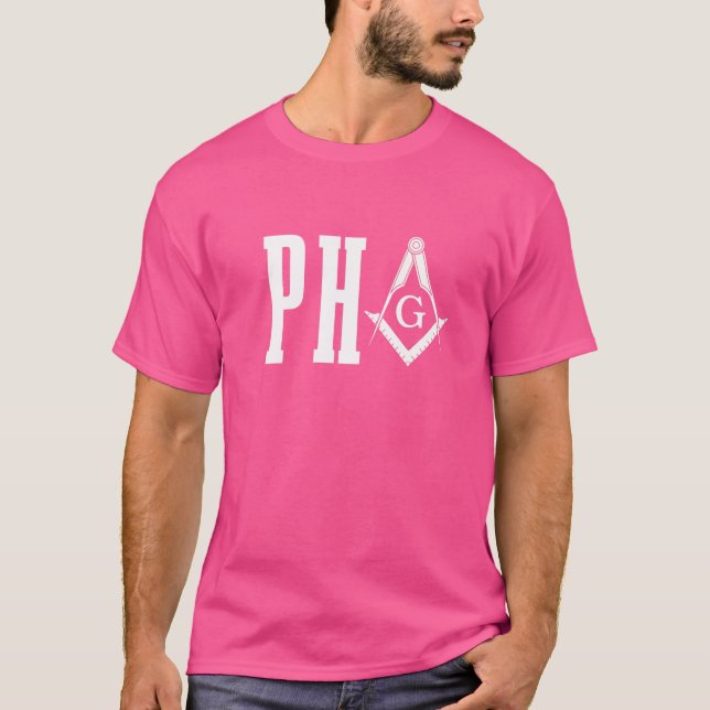 Camiseta Pha Prince Hall Mason Freemason Masonic Square & C (Frente)