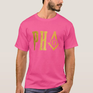Camiseta Pha Prince Hall Mason Freemason Masonic Square & C