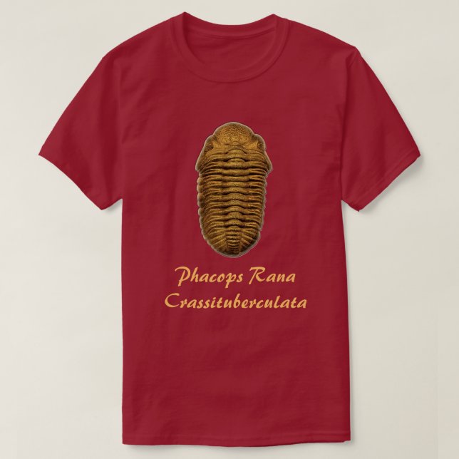 Camiseta Phacops Rana Crassituberculata (Frente do Design)