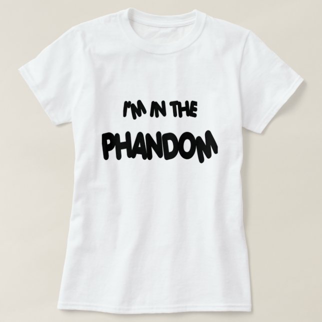 Camiseta Phandom- Dan e t-shirt de Phil (Frente do Design)