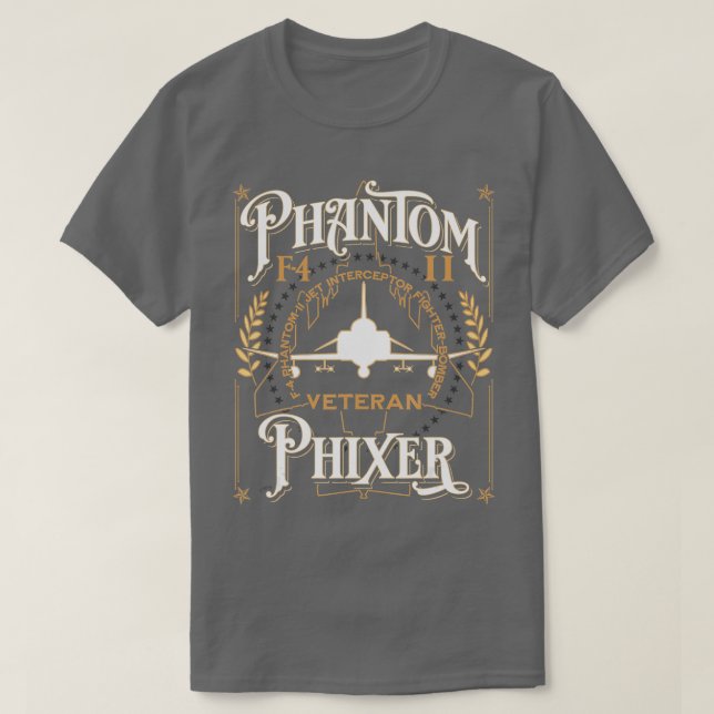 Camiseta Phantom Phixer F4 Phantom II Aircraft Maintainer V (Frente do Design)