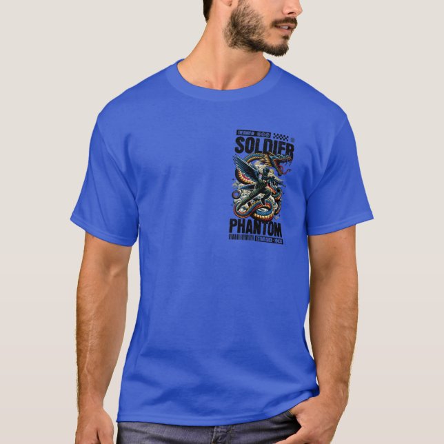 Camiseta Phantom Soldier Winged Warrior – Dragão É (Frente)