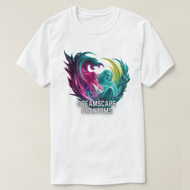 Camiseta Phantoms do Dreamscape - Surrealismo espectral (Frente do Design)