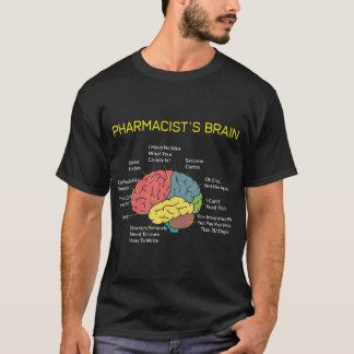 Camiseta Pharmacists Brain Funny Pharmacist Pharmacy Techni