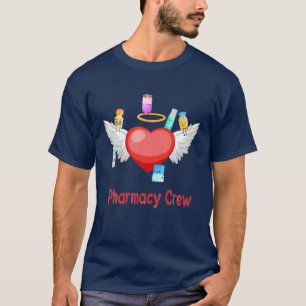 Camiseta Pharmacy Crew Angel Hearacy Technican Valen