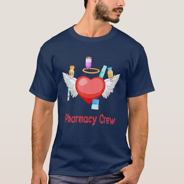Camiseta Pharmacy Crew Angel Hearacy Technican Valen (Frente)