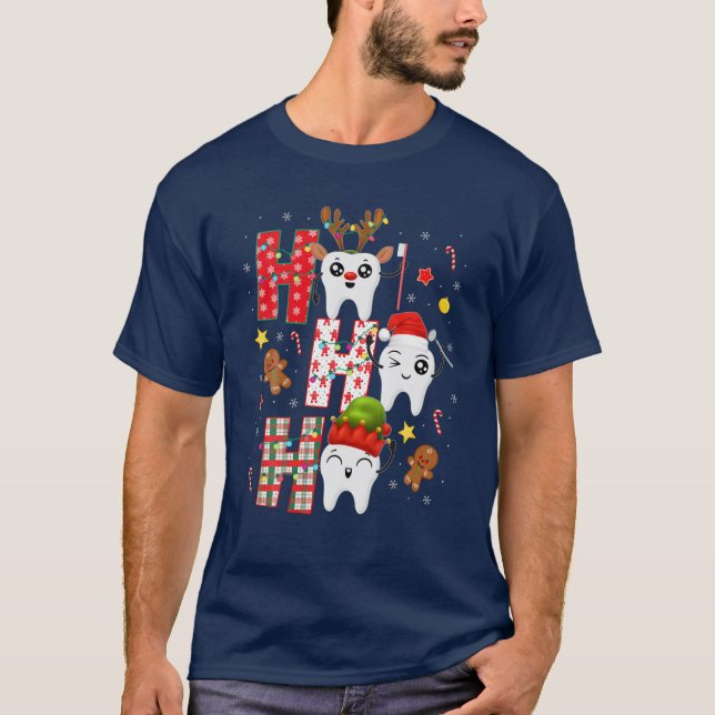 Camiseta Pharmacy Crew Matching Christmas Pills Santa Elf R (Frente)