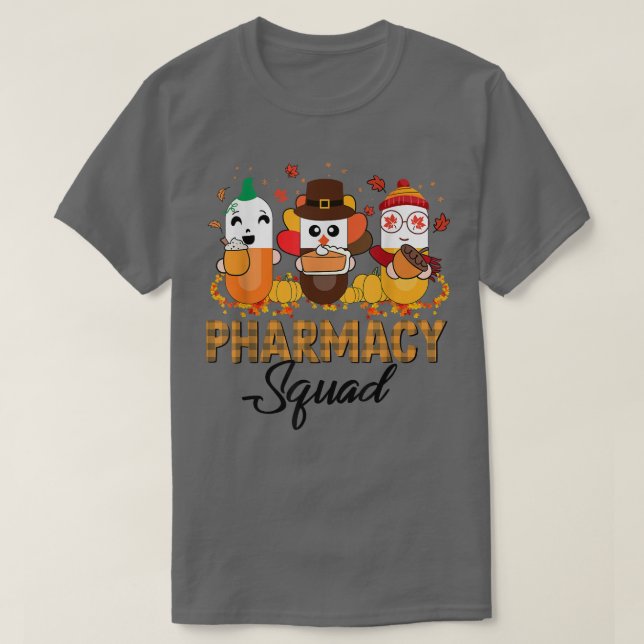 Camiseta Pharmacy Squad Fall Autumn Thanksgiving Pharmacist (Frente do Design)