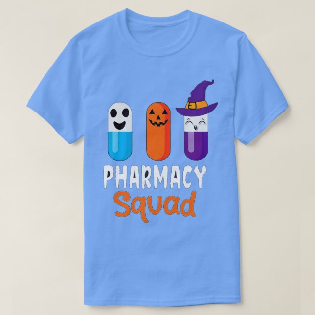 Camiseta Pharmacy Squad Halloween Pills Costumes (Frente do Design)