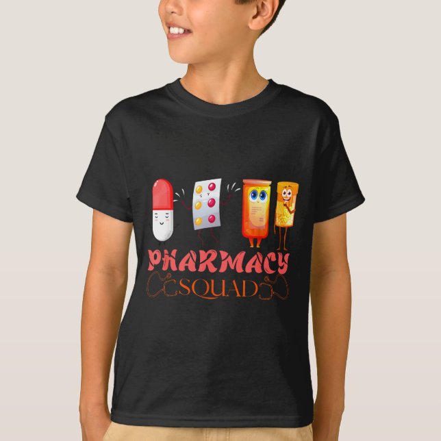 Camiseta Pharmacy Squad Valentines Cute Lls Pharmacist Phar (Frente)