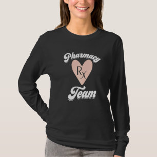 Camiseta Pharmacy Tech Team Pharmacy Wee Rx Pink Heart App