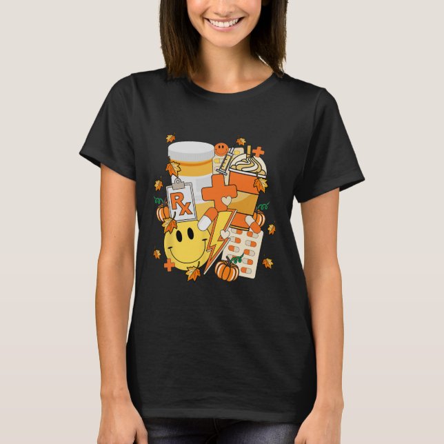 Camiseta Pharmacy Tech Technicist Student Fall V (Frente)