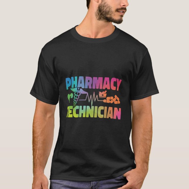 Camiseta Pharmacy Tech Technicist Student Waterc (Frente)