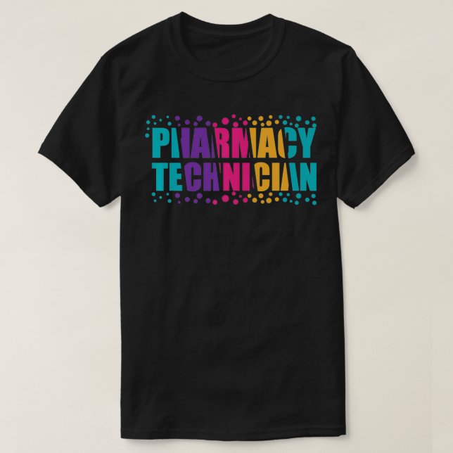 Camiseta Pharmacy Technician Pride Certified Pharma Tech Pr (Frente do Design)