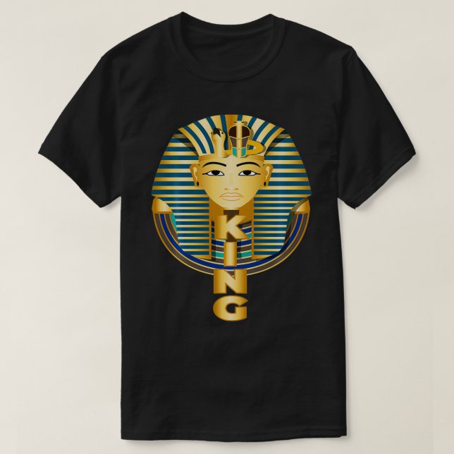 Camiseta Pharoah Black King Egito (Frente do Design)