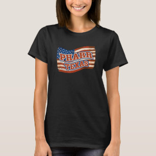 Camiseta Pharr City National Texas Day Vintage American Fla