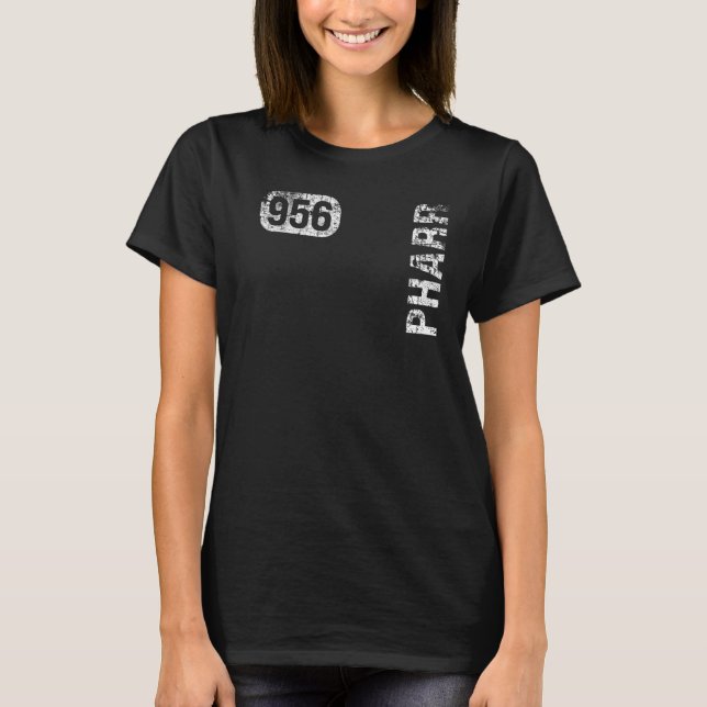 Camiseta Pharr Texas 956 Area Code Vintage Retro (Frente)