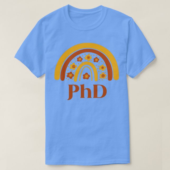Camiseta Phd boho rainbow casual Design (Frente do Design)