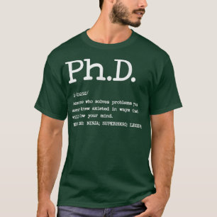Camiseta Phd Definition design