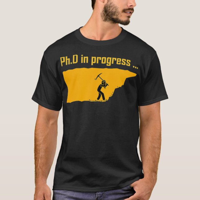 Camiseta PhD em Andamento _3  (Frente)