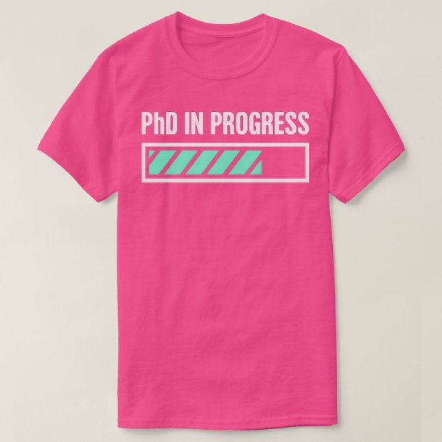 Camiseta PhD em Andamento 52 (Frente do Design)